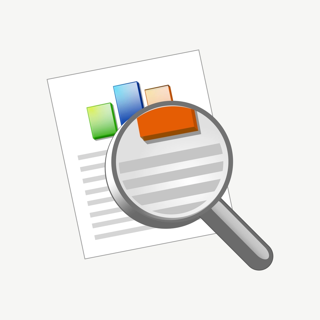 Magnifying Reports clipart